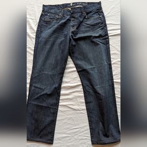 7 for all mankind denim, "A" pkt relaxed, size 38